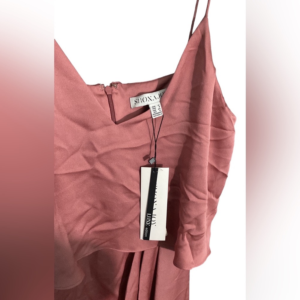 NWT Shona Joy luxe cocktail frill dress sz- 8 - Picture 4 of 4